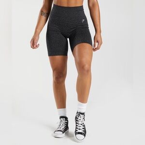 Gymshark Black ADAPT SEAMLESS CYCLING SHORTS activewear gym running bike workout